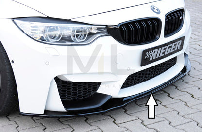 Rieger 00088125 BMW 4 Series F80 F82 F83 Front Splitter (M3 & M4) 1 | ML Performance UK Car Parts