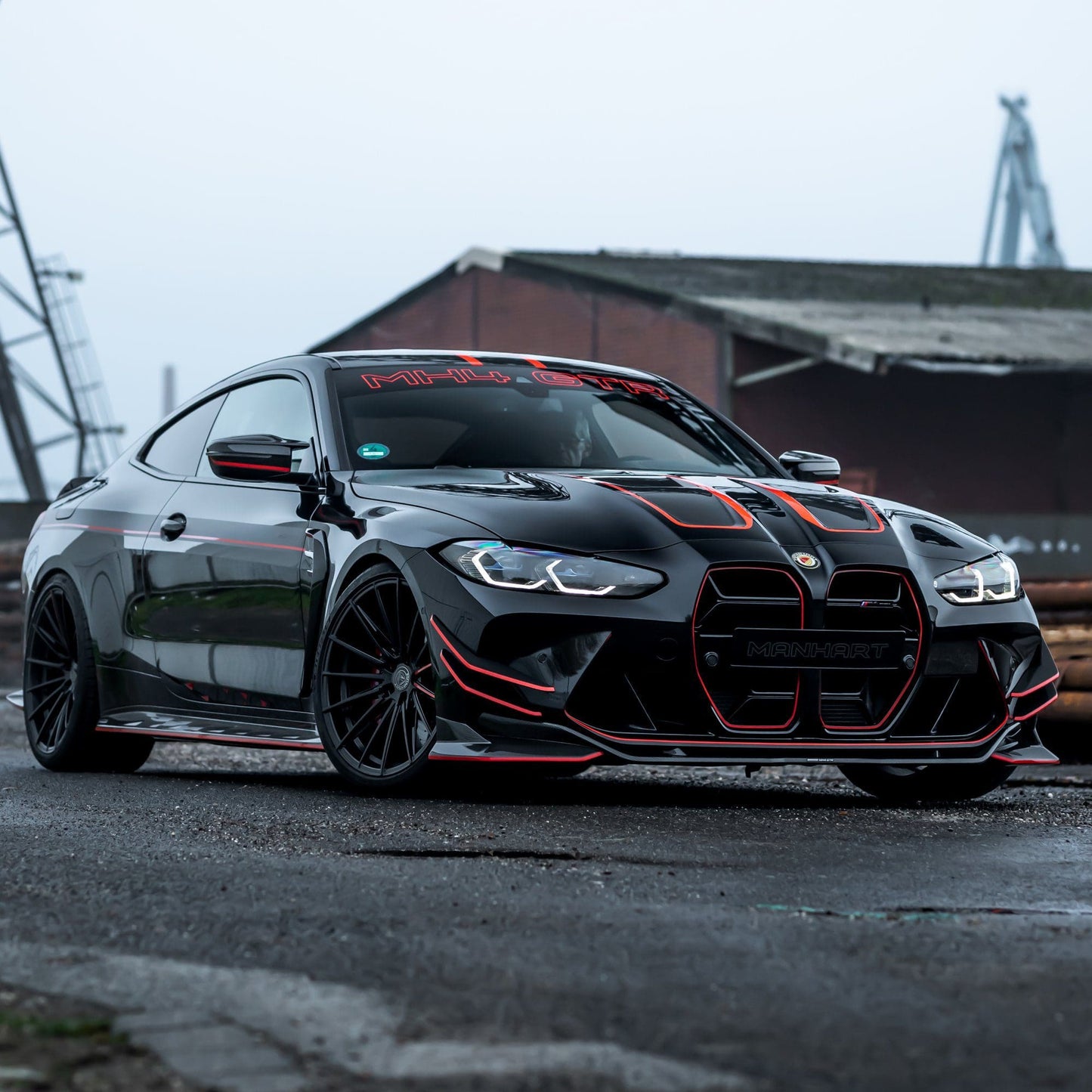 MANHART FOR BMW 4 SERIES - YIDO PERFORMANCE FORGED+ 1 RIM SET - MATTE BLACK