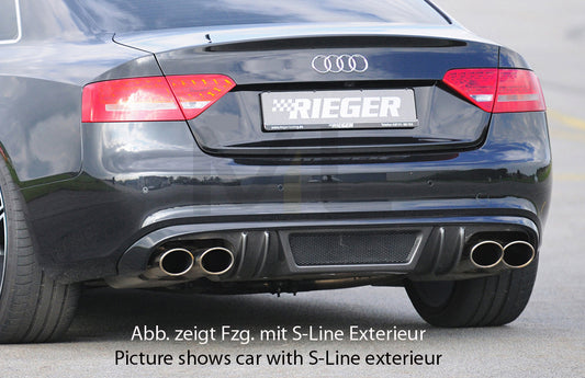 Rieger 00099086 Audi B8 B81 A5 Rear Diffuser 1 | ML Performance UK Car Parts