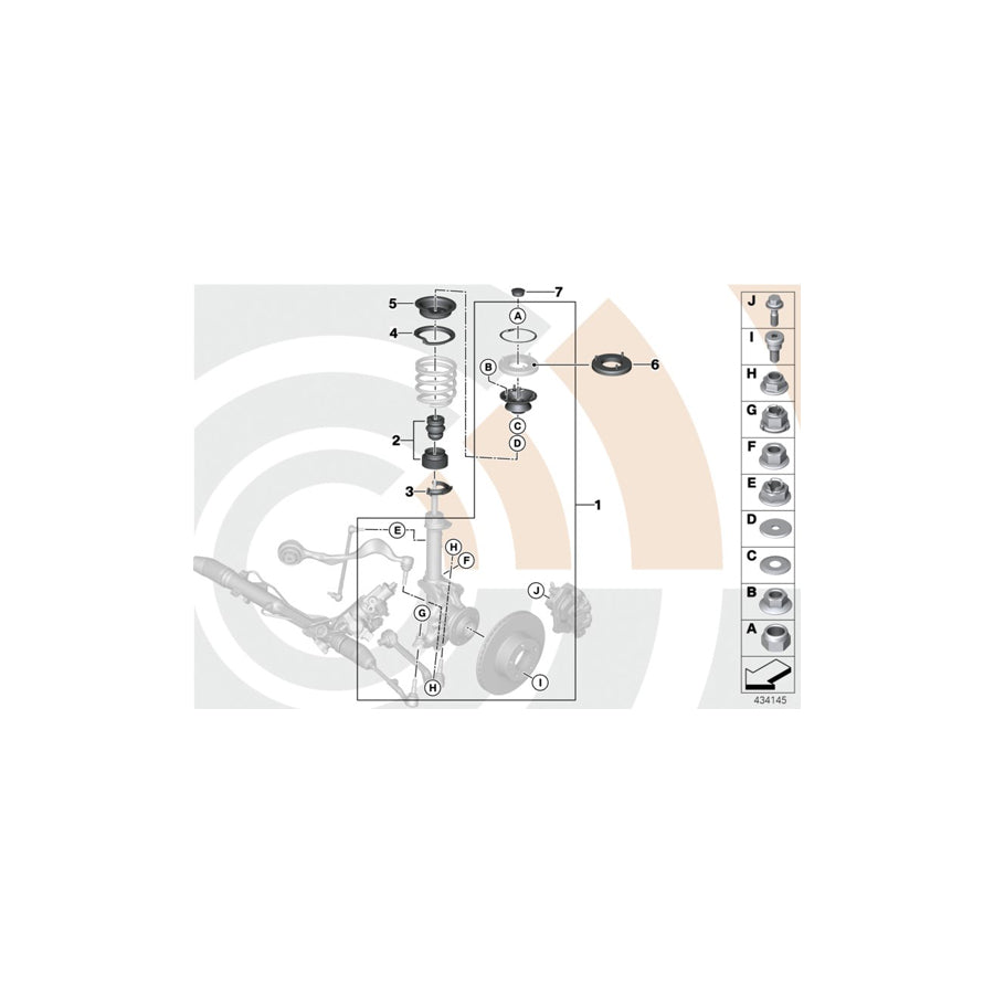 Genuine BMW 31302405876 E91 Repair Kit, Additional Damper Guard Tube VALUE LINE (Inc. 318d, 320d & 335i)