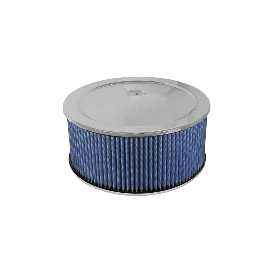 aFe 18-21404 14 IN OD x 6 H IN w/ Expanded Metal and Chrome Pans Round Racing Air Filter