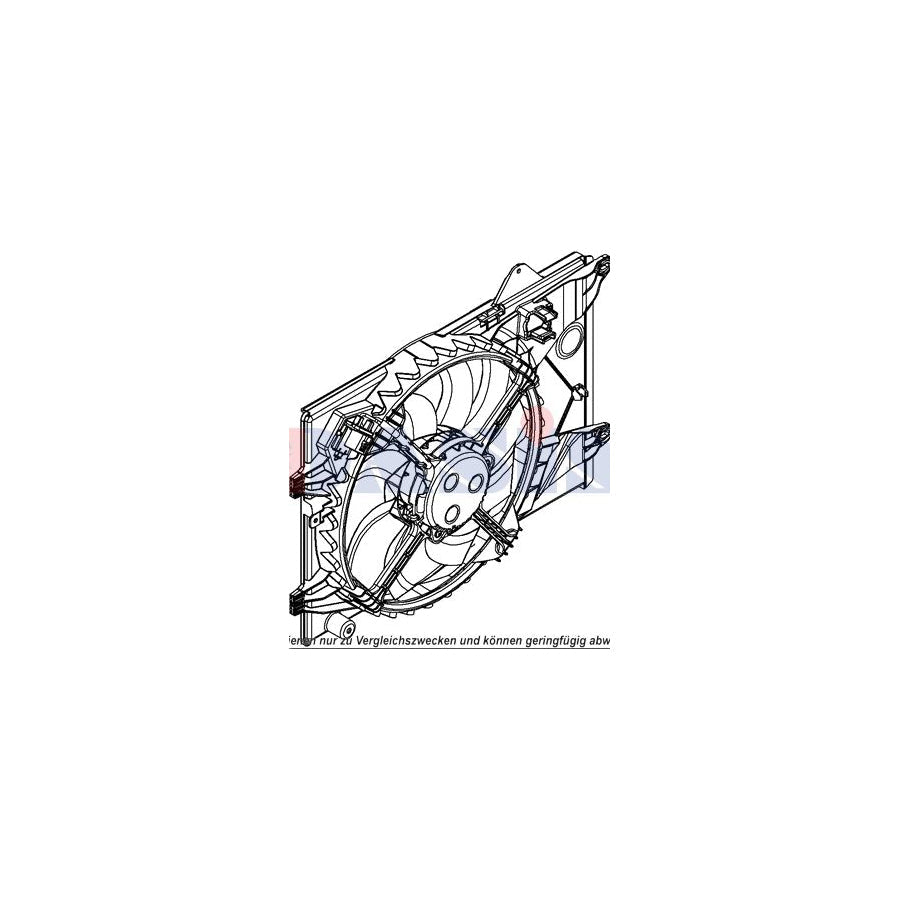 AKS Dasis 528051N Fan, Radiator for Chevrolet Aveo