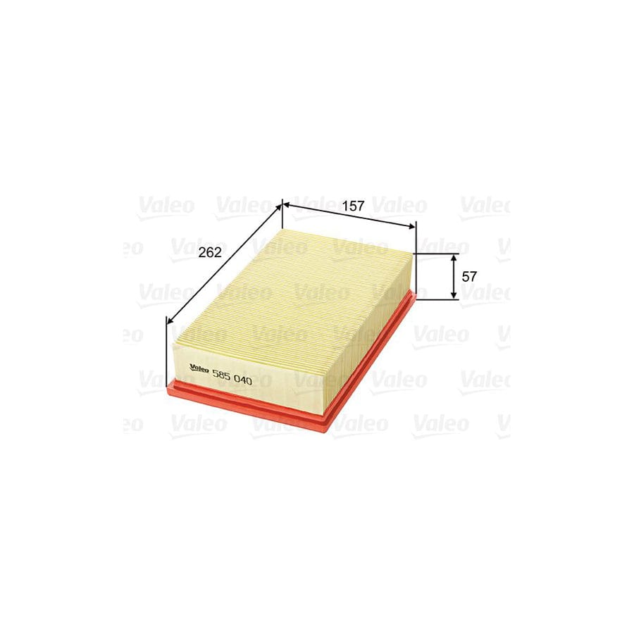 Valeo 585040 Air Filter For Renault Laguna