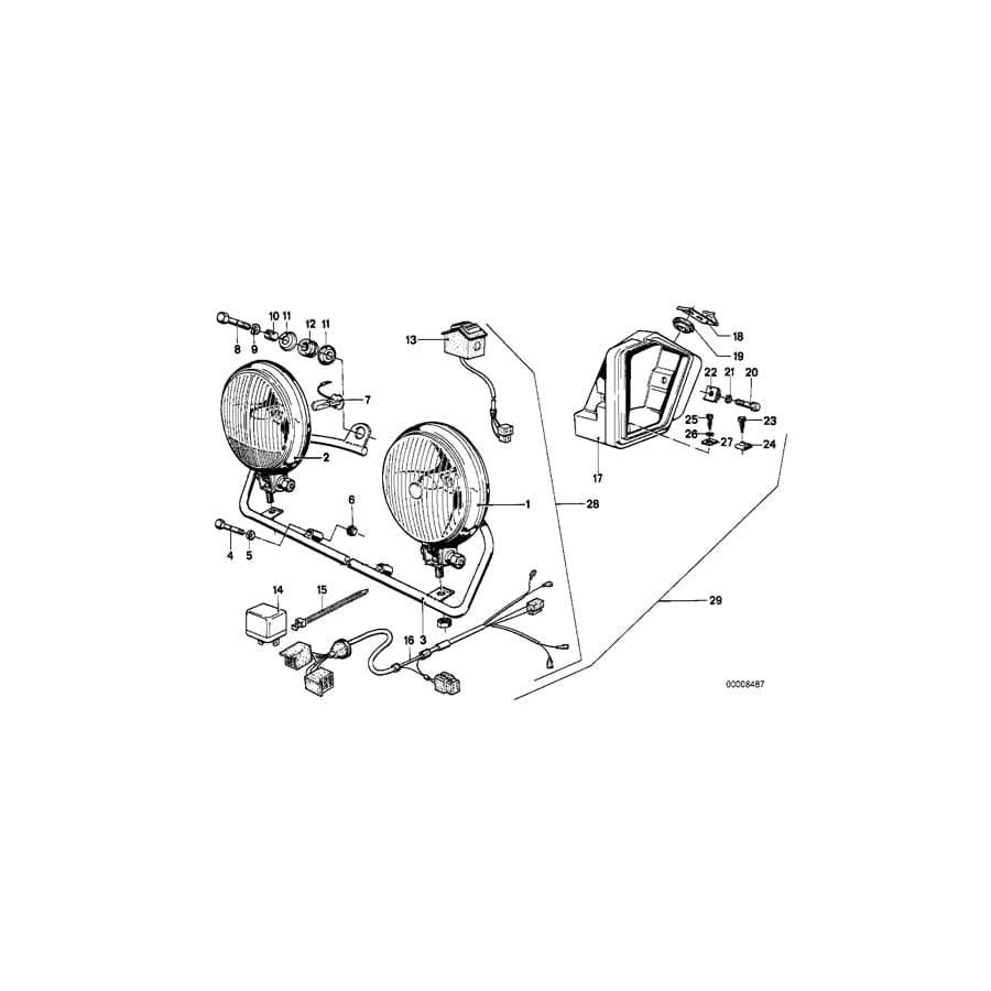 Genuine BMW 63171237600 Bow (Inc. R45/N, R45 & R65)