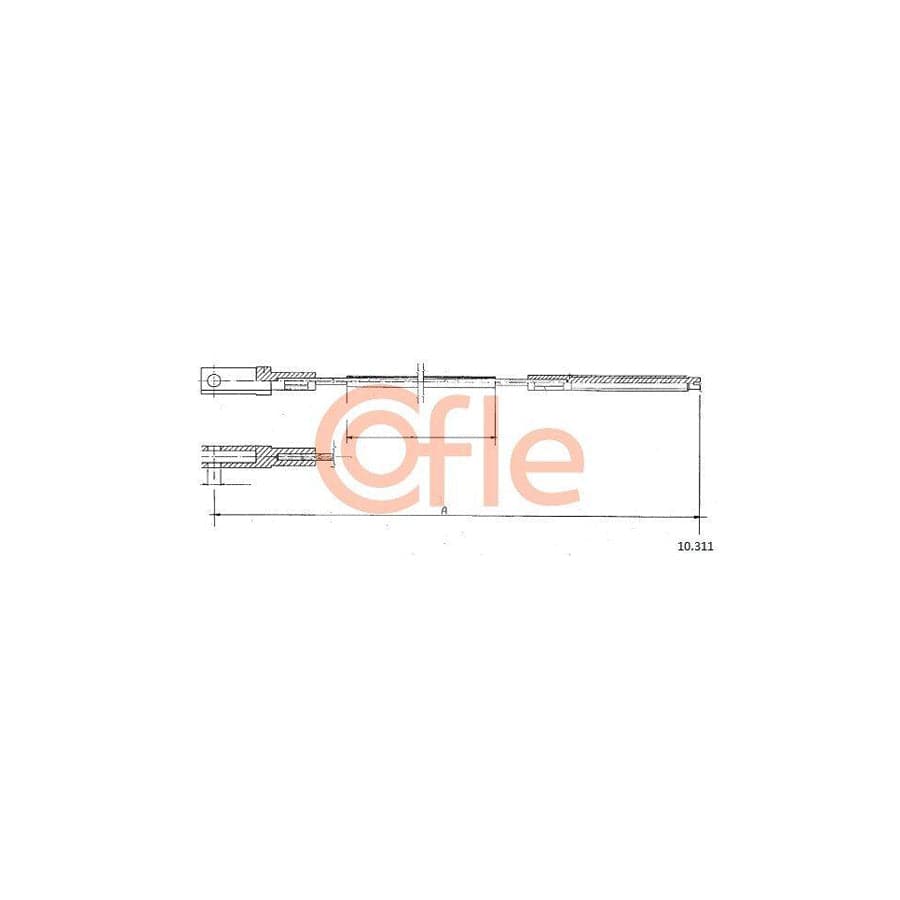 Cofle 10.311 Clutch Cable for VW Transporter