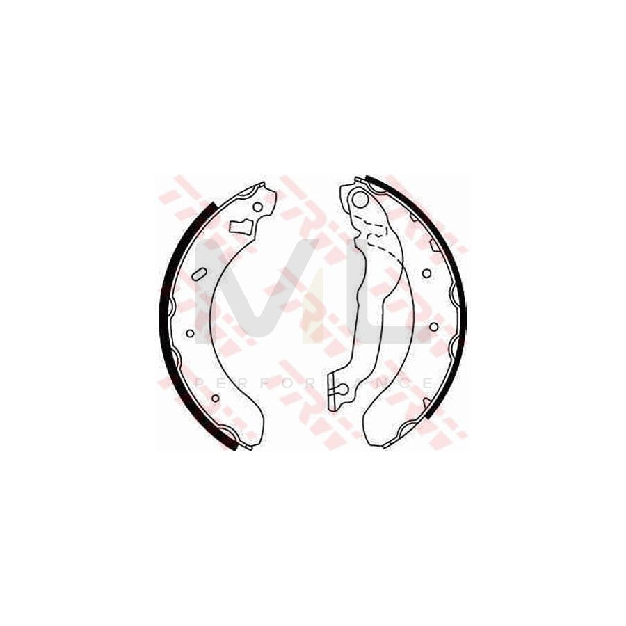 TRW GS6255 Brake Shoe Set for FORD ESCORT