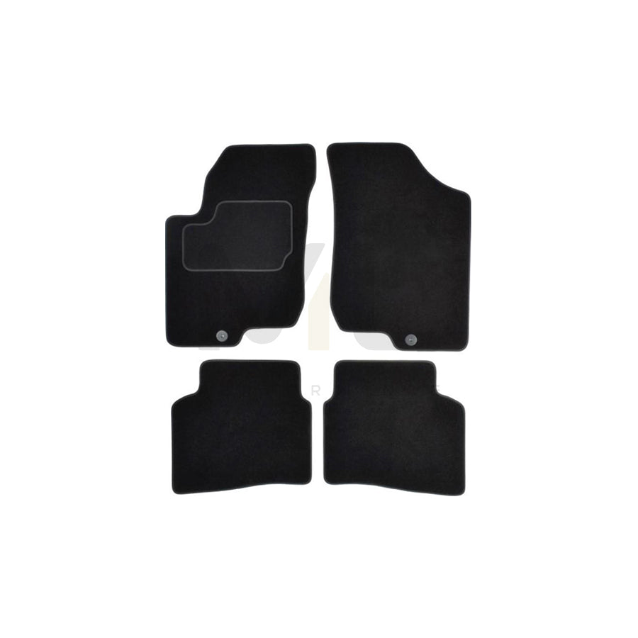 MAMMOOTH Tailored A041 KIA90 PRM 01 Floor mat set for KIA Pro cee窶賄 I Hatchback (ED) Textile, Front and Rear, Quantity: 4, Black