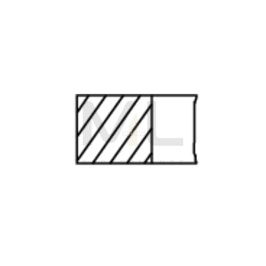 MAHLE ORIGINAL 550 RS 00100 0N9 Piston Ring Kit for TRABANT P 601 Cyl.Bore: 75,0mm | ML Performance Car Parts