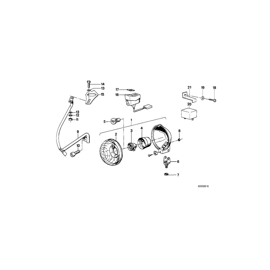 Genuine BMW 31422300471 Shackle SCHWARZ (Inc. R 75 & R 65 RT)