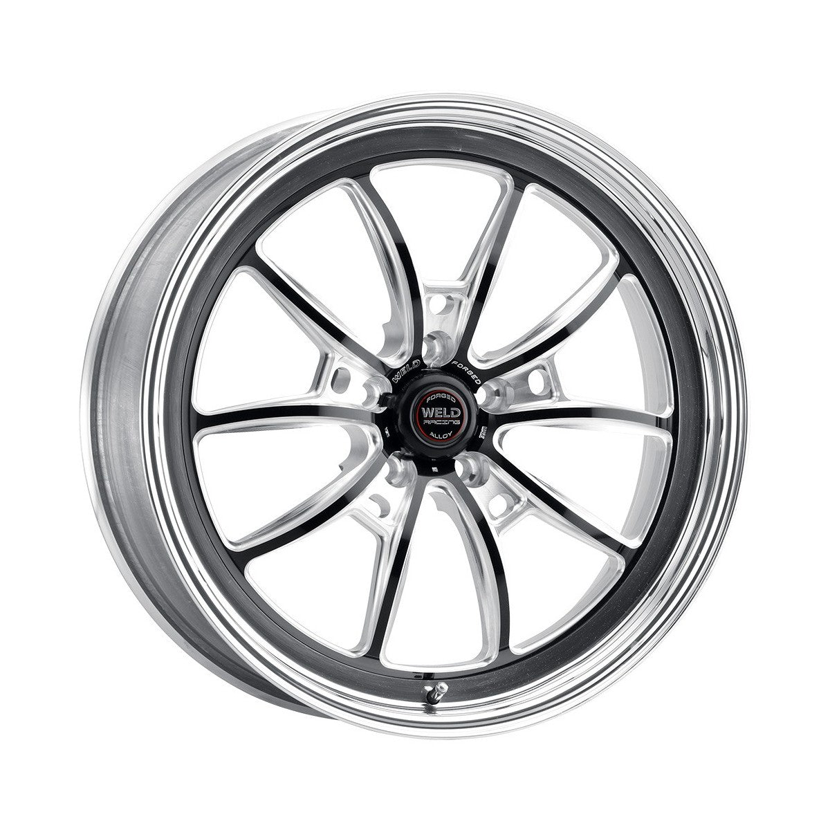 Weld 80MB8090A67A S80 Wheel 18x9 5x4.5 ET43 BS6.7 Black Center - Polished Shell