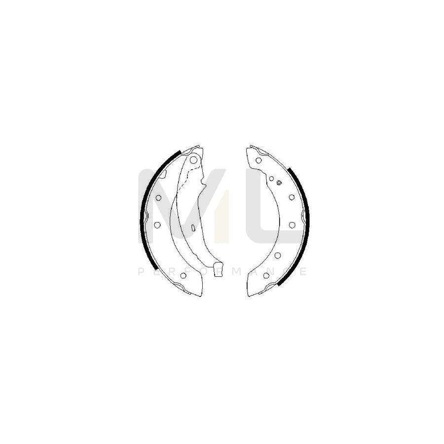 BOSCH 0 986 487 266 Brake Shoe Set | ML Performance Car Parts