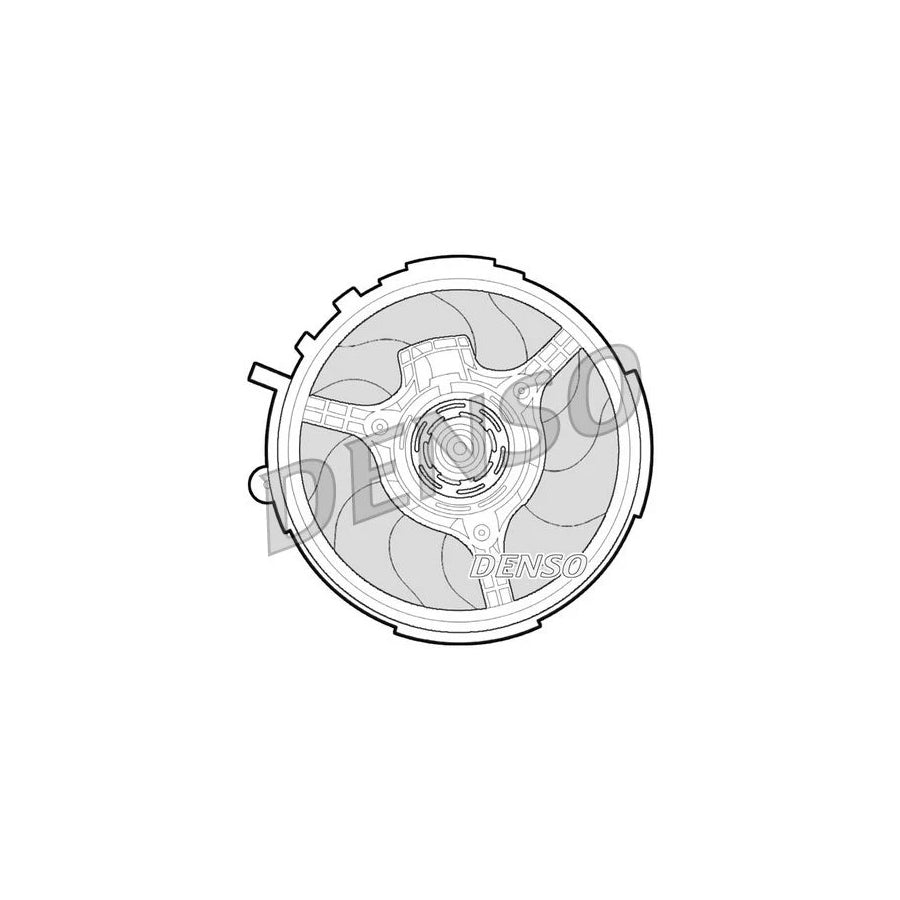 DENSO DER09061 Fan, Radiator for Fiat Stilo