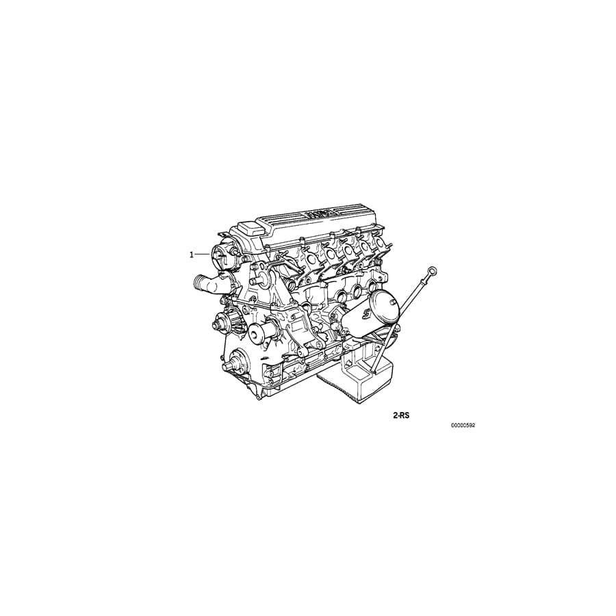Genuine BMW 11009070620 E36 Set Mounting Parts Short Engine (Inc. 325td & 325tds)
