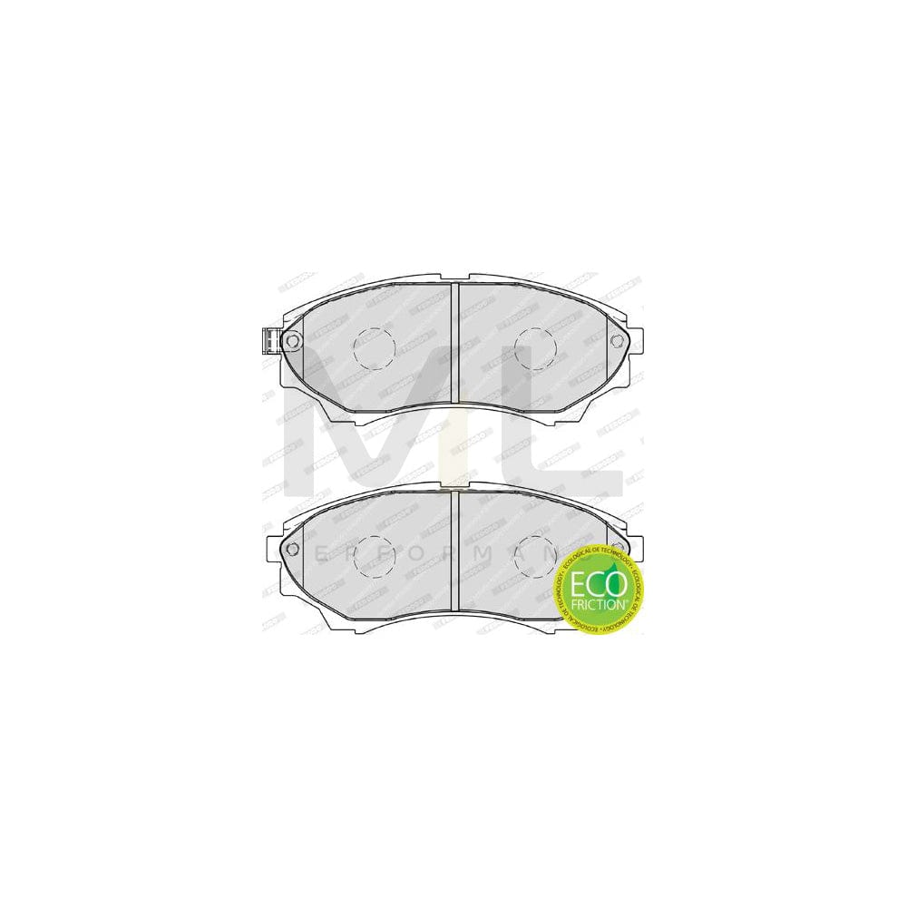 Ferodo Premier Eco Friction FDB1817 Brake Pad Set With Acoustic Wear Warning, Without Accessories
