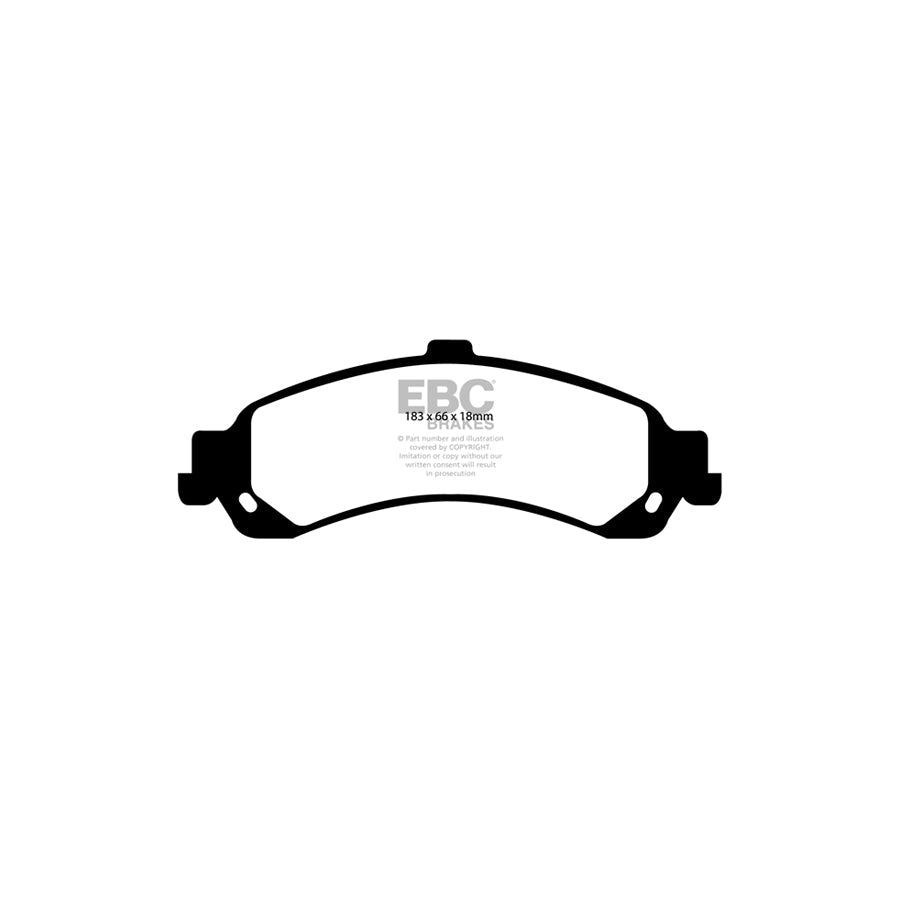 EBC DP1635 Cadillac Chevrolet Gmc Ultimax Rear Brake Pads 2 | ML Performance UK Car Parts