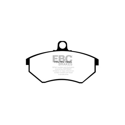 EBC PD06KF625 VW B3 B4 Passat Greenstuff Front Brake Pad & USR Disc Kit - Girling/TRW Caliper 2 | ML Performance UK Car Parts