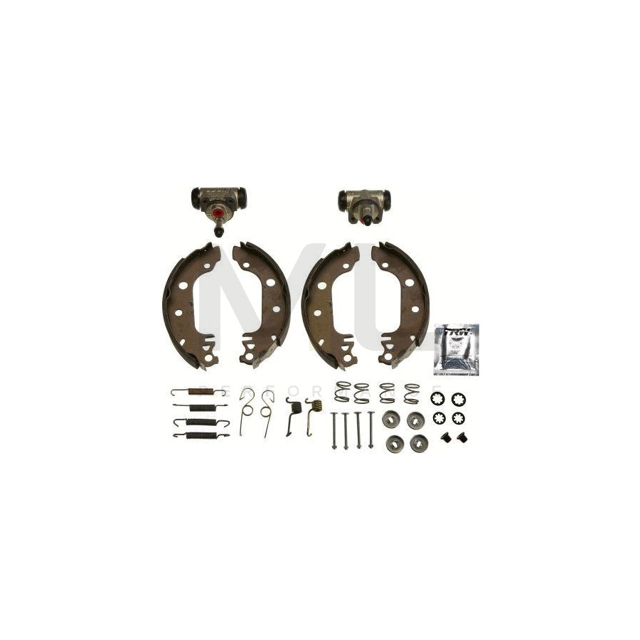 TRW Brake Kit BK1631 Brake Shoe Set for FORD FIESTA with wheel brake cylinder