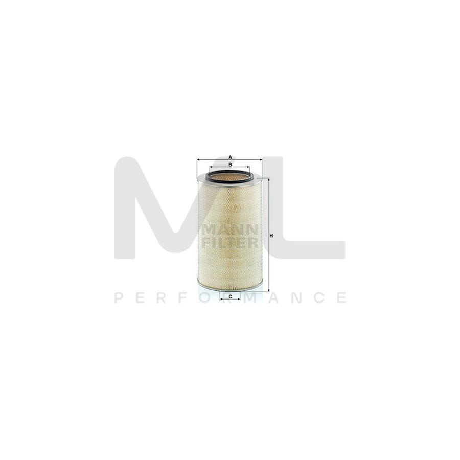 MANN-FILTER C 31 009 x Air Filter Filter Insert, with seal