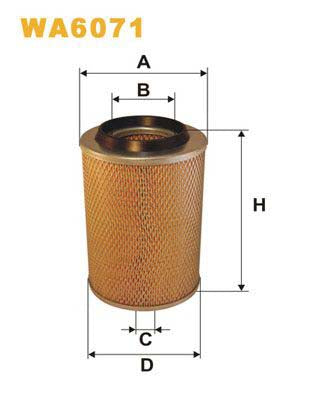 WIX Filters WA6071 Air Filter Suitable For Mercedes-Benz 100