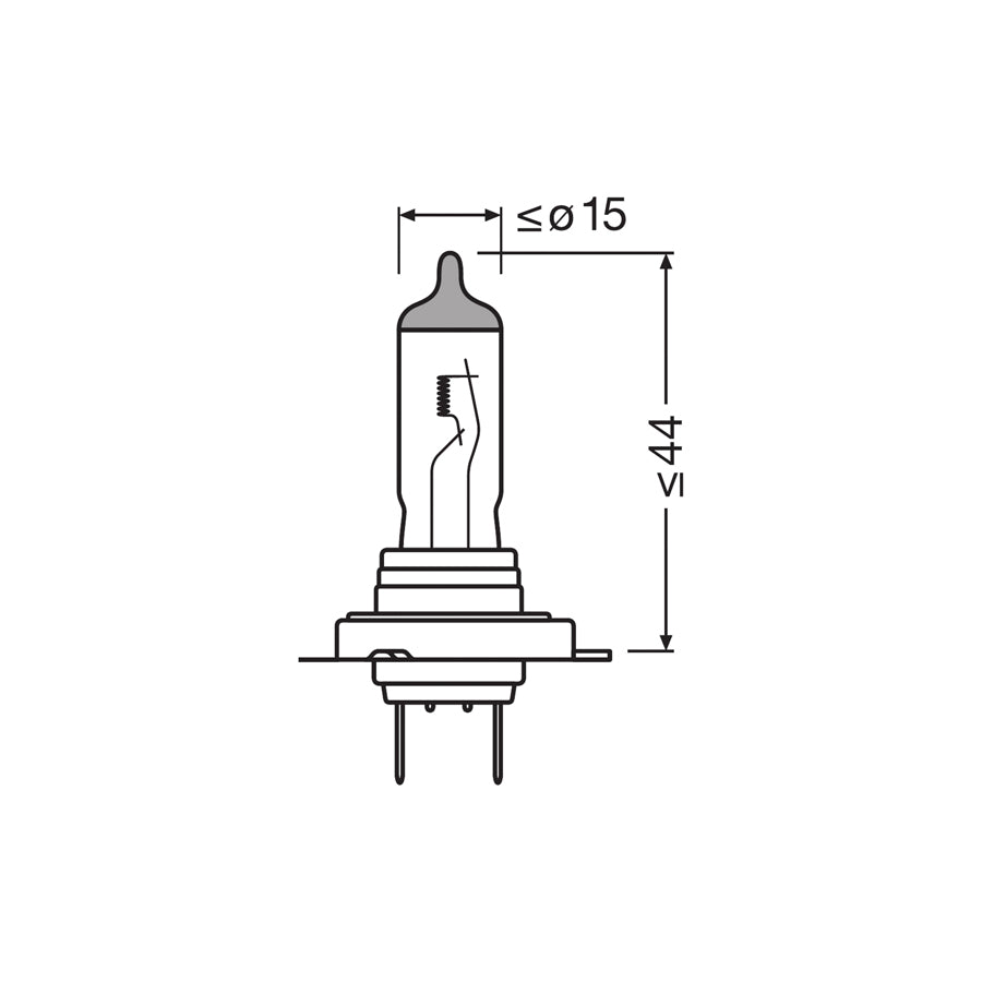 OSRAM  H8 X-Racer Xenon Look 4200K Motorbike Headlight Bulb 35W (x1) 64212XR-01B