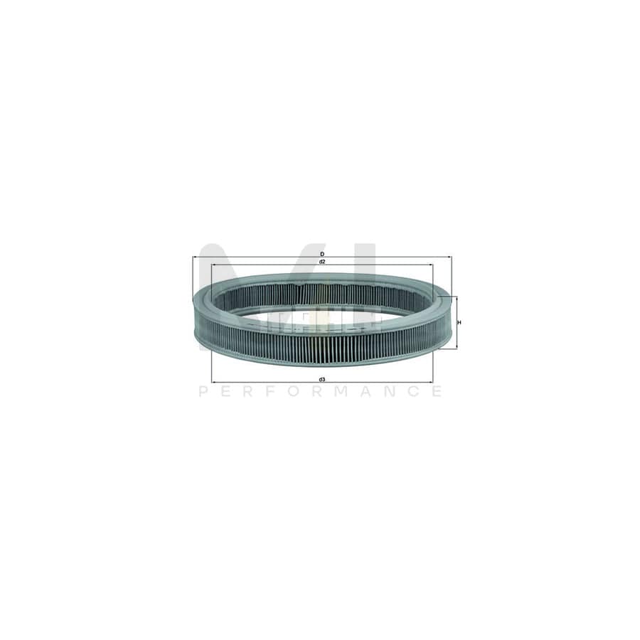 MAHLE ORIGINAL LX 527 Air Filter Filter Insert | ML Performance Car Parts