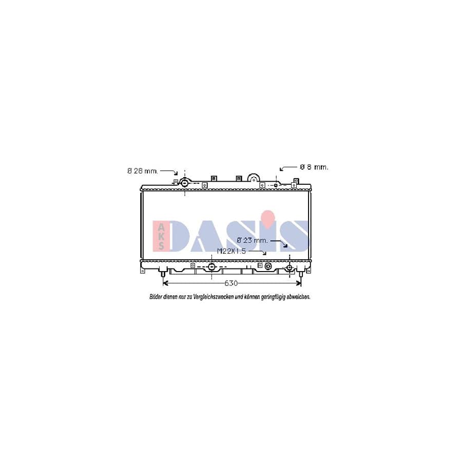AKS Dasis 080042N Engine Radiator for Fiat Punto