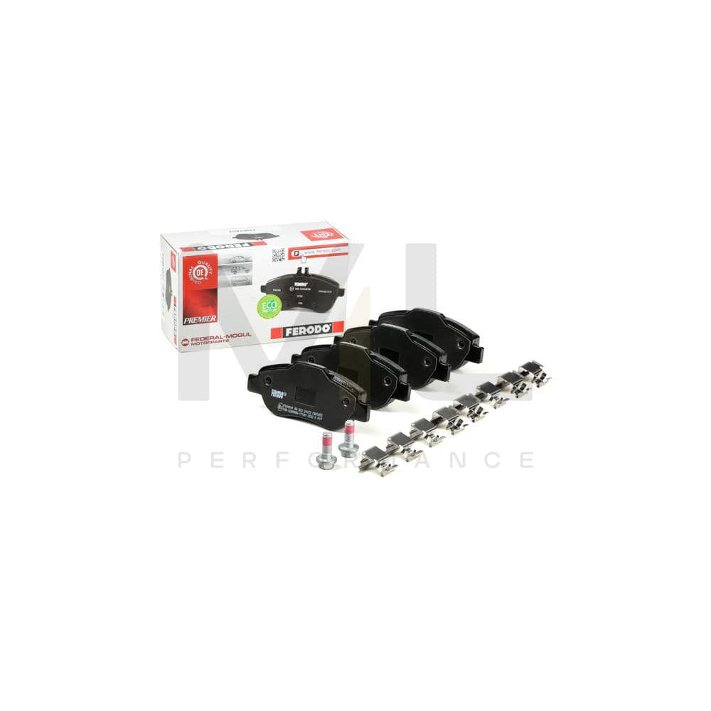 Ferodo Premier Eco Friction FDB1652 Brake Pad Set for Fiat Panda II Hatchback (169) Not Prepared for Wear Indicator, With Accessories