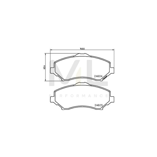 Hella 8DB 355 014-231 Brake Pad Set With Acoustic Wear Warning, With Accessories | ML Performance Car Parts