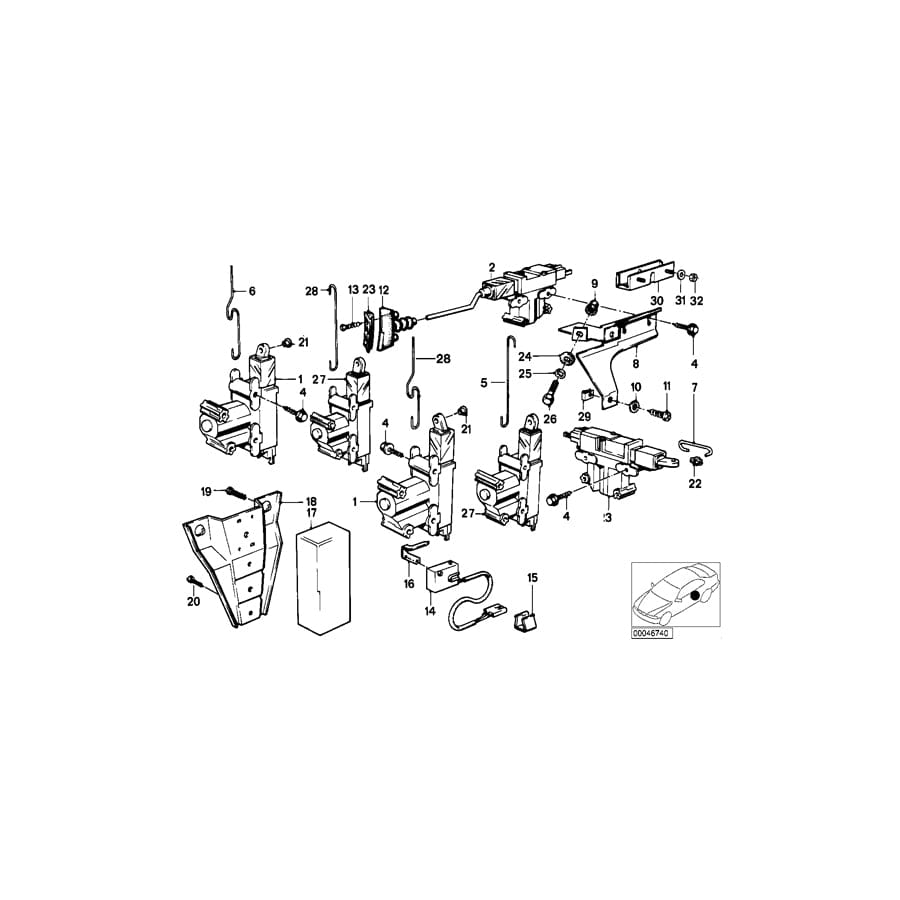 Genuine BMW 51261380742 E24 E30 E31 Hex Bolt With Washer L=12mm (Inc. 316i, 318i & 635CSi)