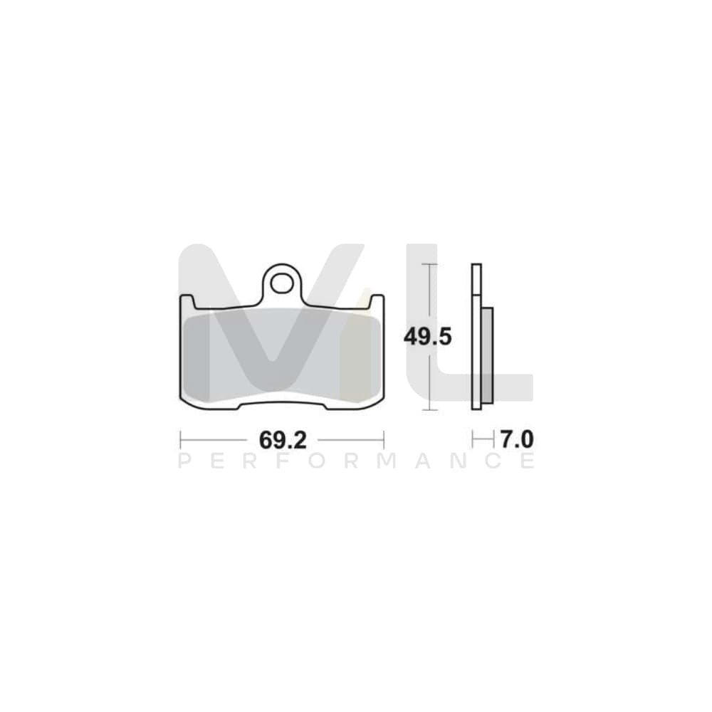 TRW Sinter Street Mcb737Sv Brake Pad Set