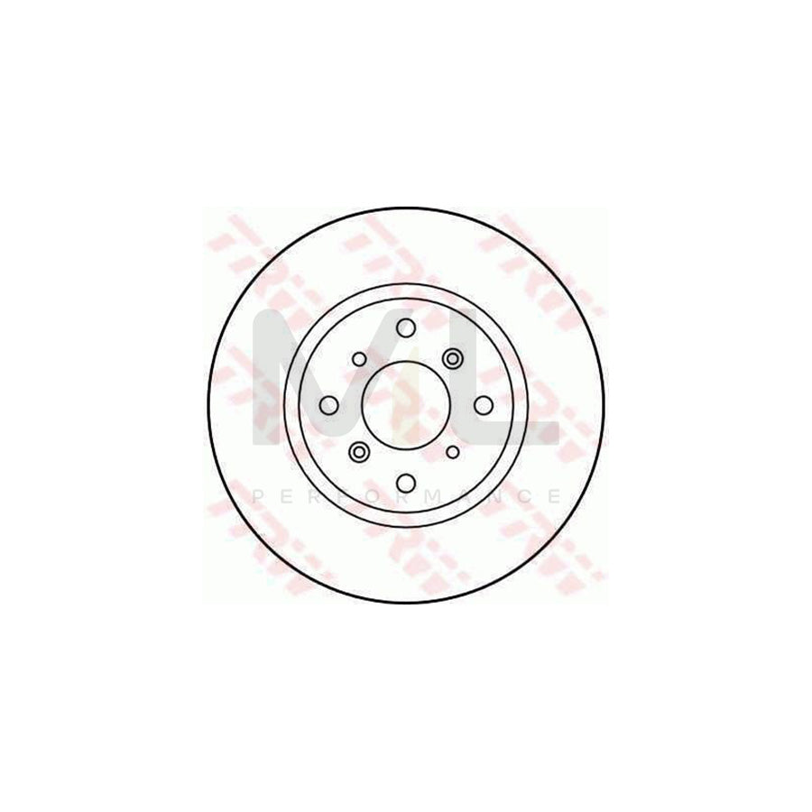TRW DF3113 Brake Disc for HONDA Prelude IV (BB) Vented  - 1 piece