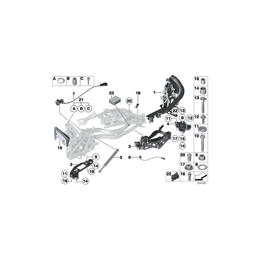 Genuine BMW 54377236261 E89 Stopper Bolt (Inc. Z4 35i, Z4 18i & Z4 23i)