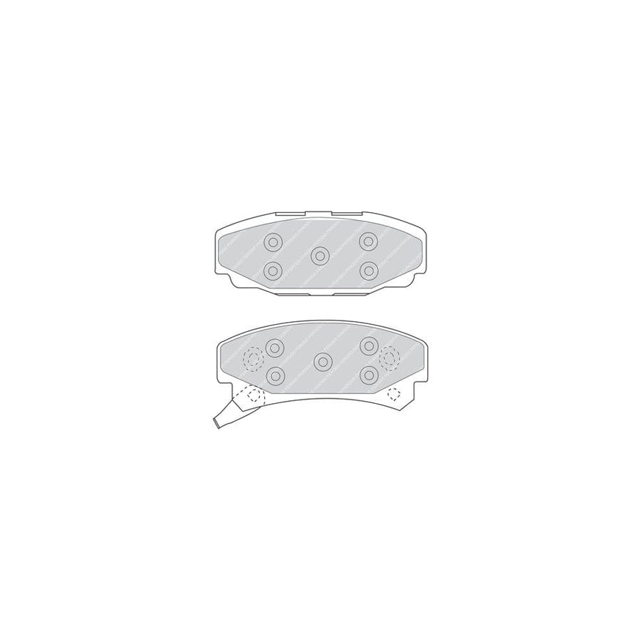 Ferodo FSL1473 Brake Pad Set for Land Rover Freelander Fuse+ Technology, Not Prepared for Wear Indicator, With Piston Clip