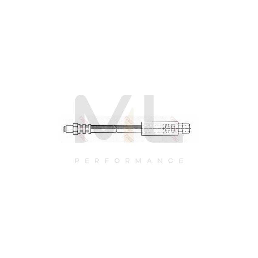 TRW PHB256 Brake Hose for BMW 8 (E31) 225mm, M10x1