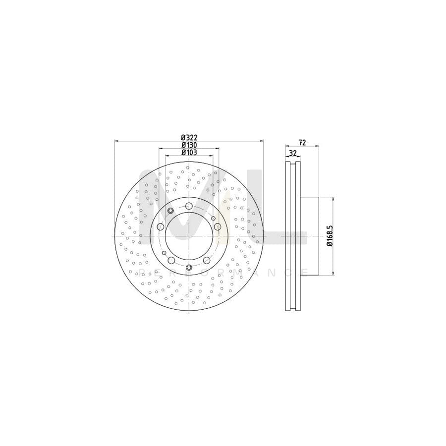 TEXTAR OE-Line 92182210 Brake Disc for PORSCHE 911 Coupe (993) Internally Vented, High-carbon, without wheel hub, without wheel studs