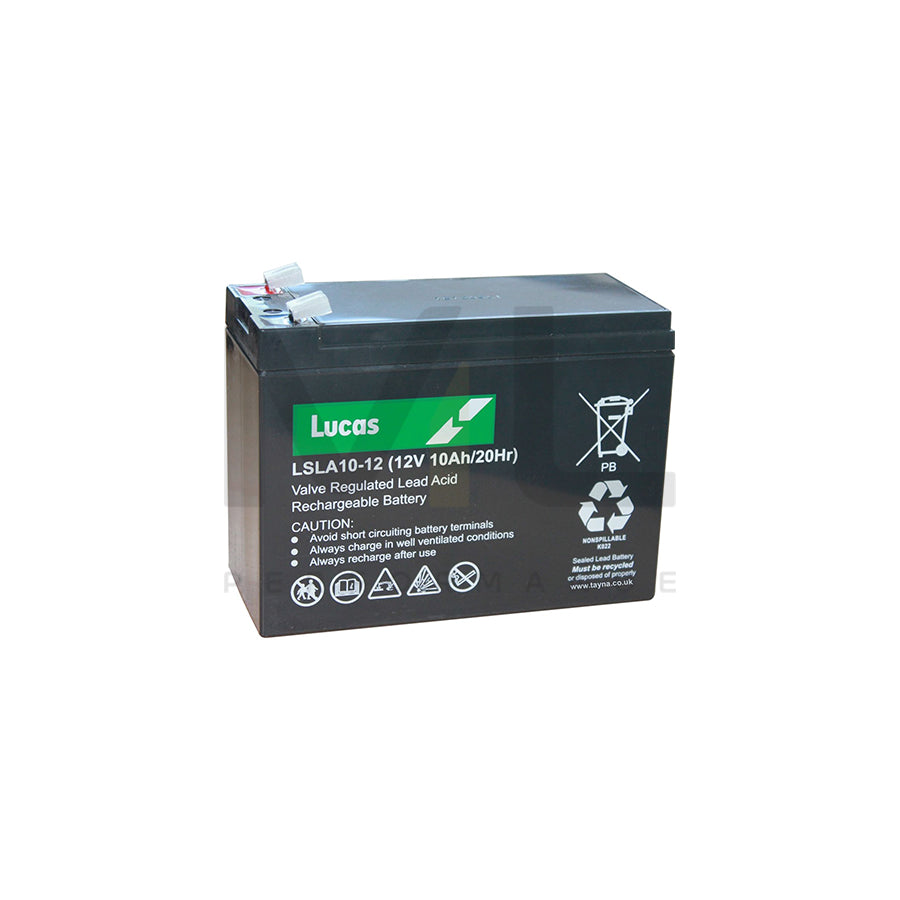 Lucas LSLA10-12 Sealed Lead Acid Battery 12V 10Ah