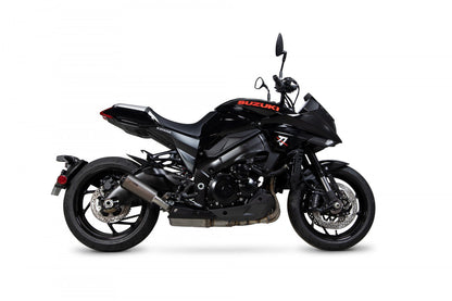 Scorpion PSI125TEO Suzuki GSX-S 1000 Katana Red Power Slip-On - Titanium Sleeve | ML Performance UK UK