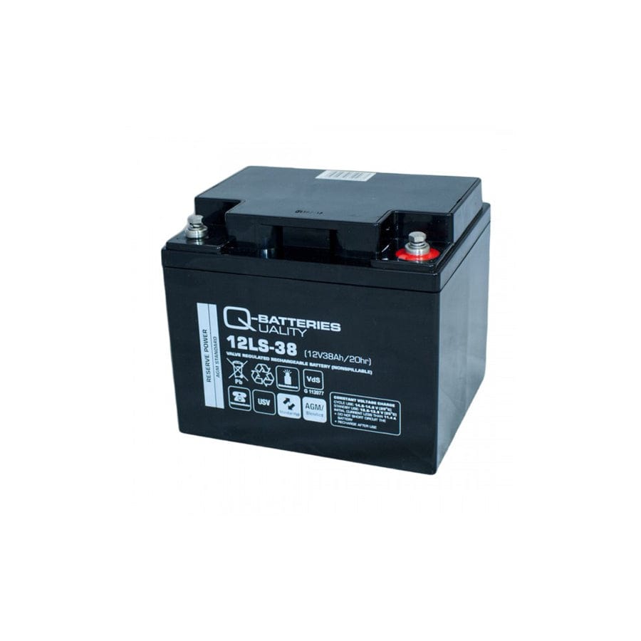 Q-Batteries 12LS38 12V 38Ah lead fleece battery / AGM VRLA with VdS