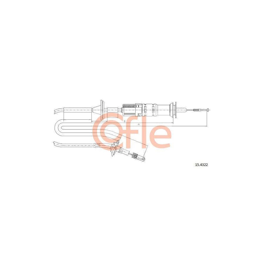 Cofle 15.4322 Clutch Cable