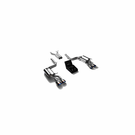 Armytrix MB046-QS19B Valvetronic Exhaust System Mercedes Benz C63 AMG W204 2008-2014 with Quad Blue Coated Oval