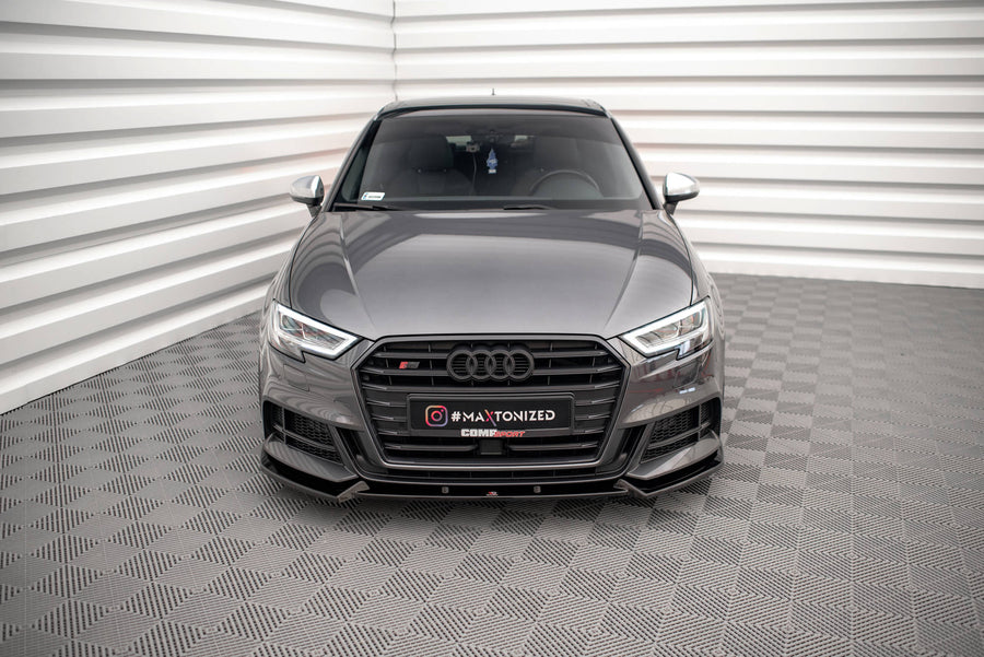 Maxton Design Audi S3 Sportback 8V Facelift Front Splitter V.1