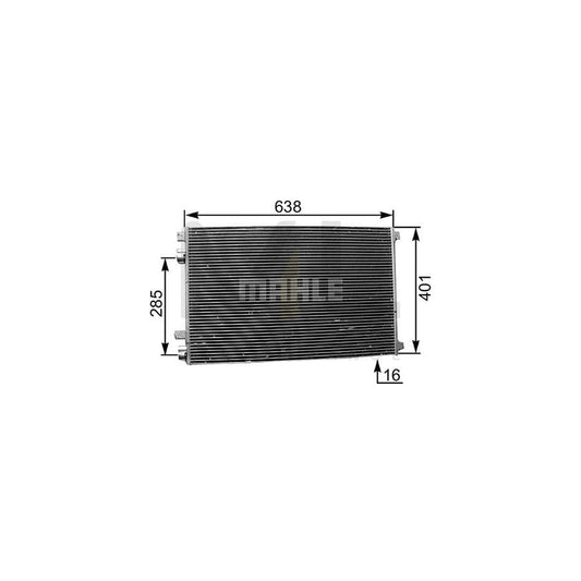 MAHLE ORIGINAL AC 360 000P Air conditioning condenser without dryer | ML Performance Car Parts
