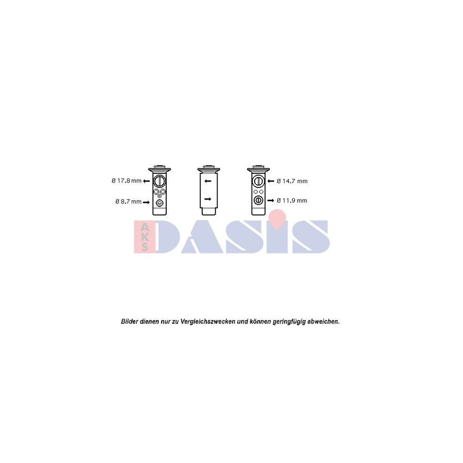 AKS Dasis 840153N AC Expansion Valve for BMW 7 (E65, E66, E67)