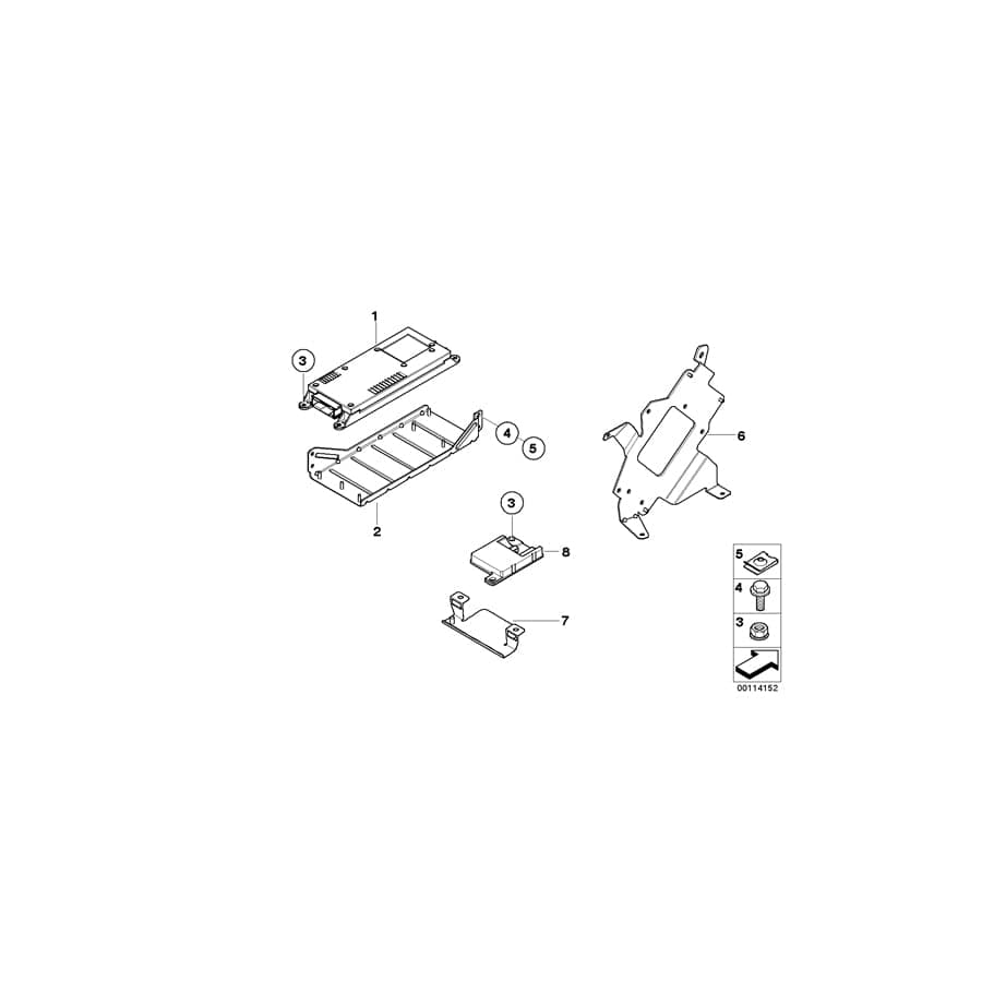Genuine BMW 84109120844 E85 E46 E83 Exch. Telematics Control Unit CDMA (Inc. X5)