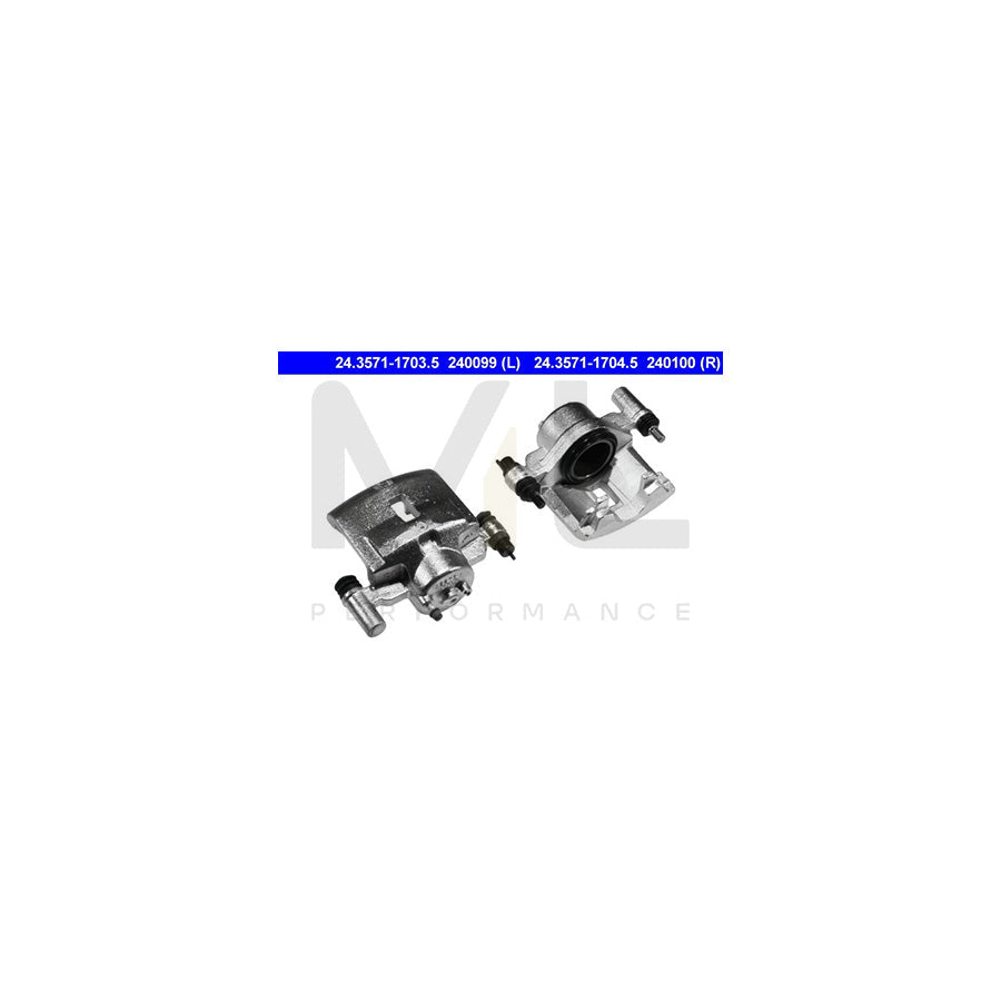 ATE 24.3571-1703.5 Brake Caliper without holder