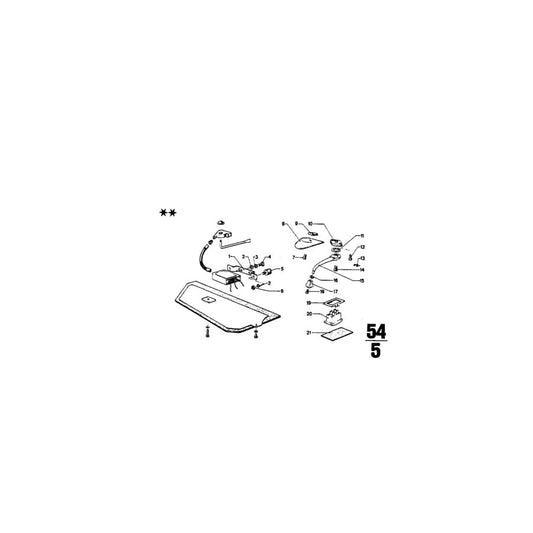 Genuine BMW 54129634177 E12 Positioning Plate (Inc. 2002tii, 2500 & 530i)
