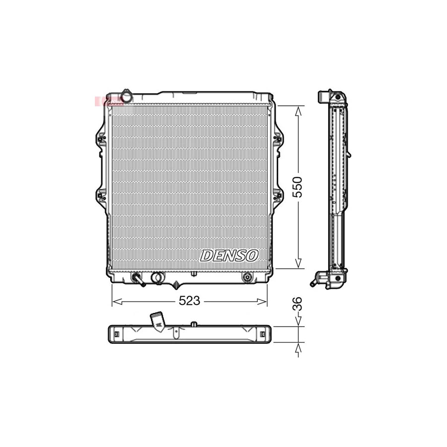DENSO DRM50084 Engine Radiator for Toyota Hilux VI Pickup