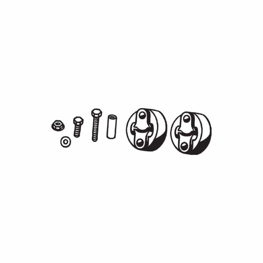 Bosal 254-021 Clamp, Exhaust System for Toyota Carina