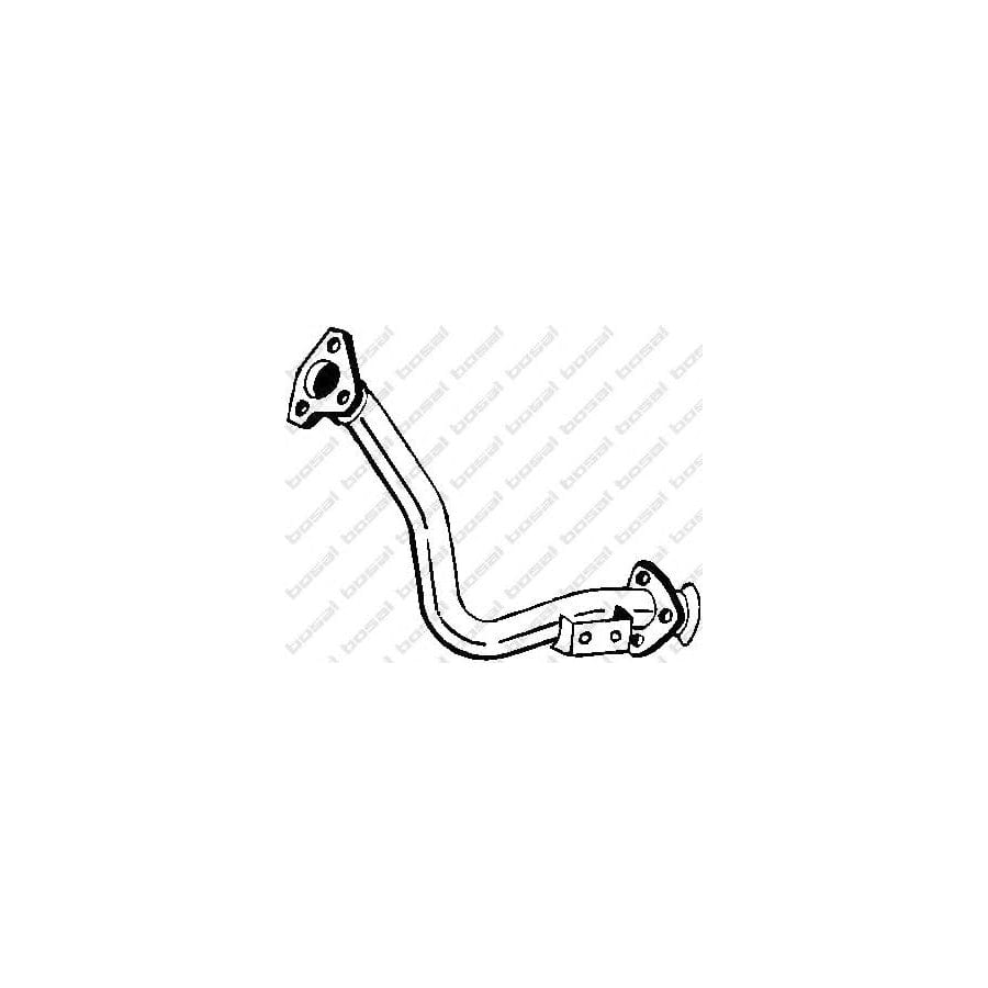 Bosal 786-005 Exhaust Pipe for Audi 80 B3 (89, 89Q, 8A)