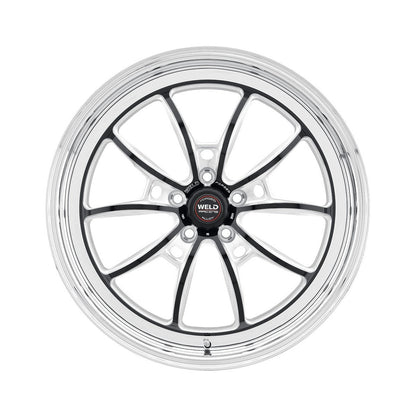 Weld 80MB8100B57A S80 Wheel 18x10 5x4.75 ET5 BS5.7 Black Center - Polished Shell